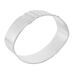 R&M International Corp International Corp 3 in. W X 4 in. L Football Cookie Cutter Silver 1 pc
