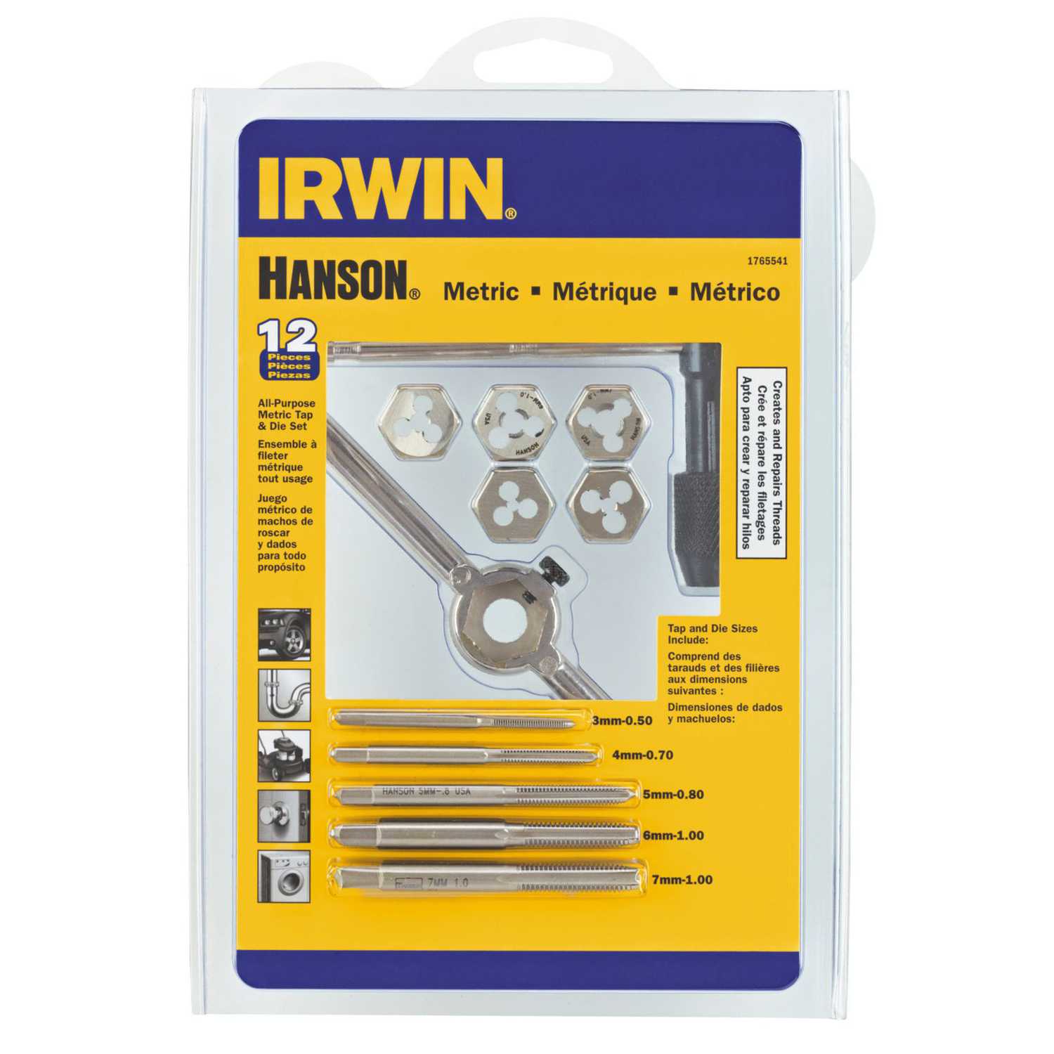 Irwin Hanson High Carbon Steel Metric Tap and Die Set 3mm
