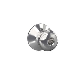 Schlage Plymouth Polished Chrome Entry Knobs 1-3/4 in.