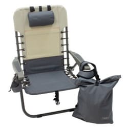 Rio Gray Hi-Back Backpack Chair
