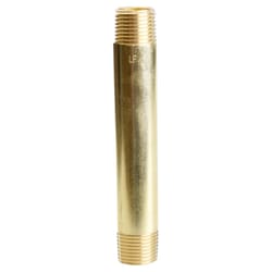 ATC 1/2 in. MPT X 1/2 in. D MPT Yellow Brass Nipple 5 in. L