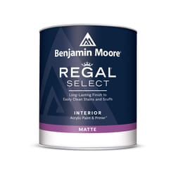 Benjamin Moore Regal Select Matte Base 1 Interior Latex Wall Paint Interior 1 qt
