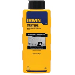 Irwin Strait-Line 8 oz Permanent Marking Chalk Black 1 pk
