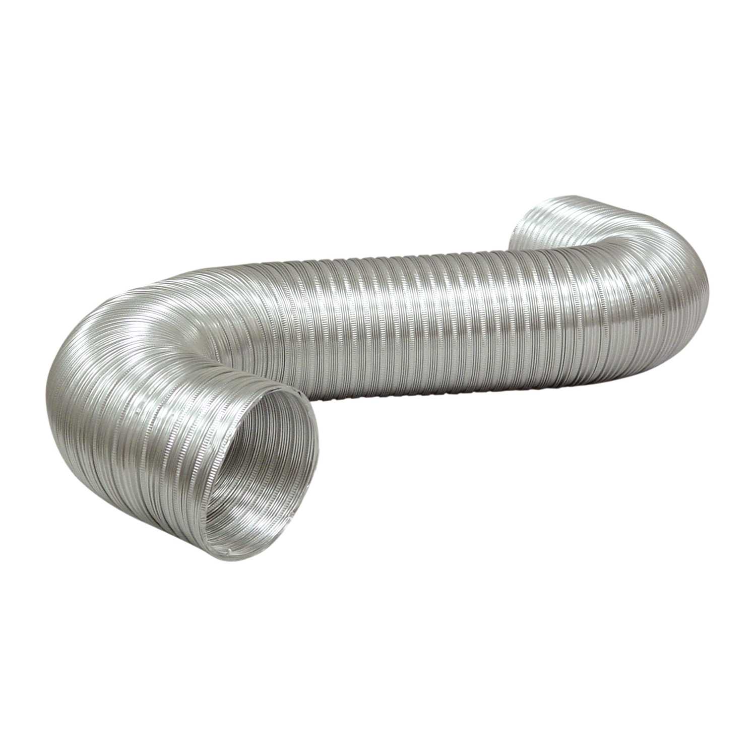 DeflectO Jordan 96 in. L x 4 in. Dia. Black/Silver Aluminum Dryer and Vent Hose Ace Hardware