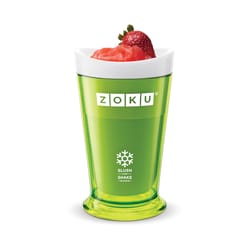 Zoku Green ABS Plastic Slush and Shake Maker