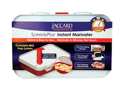 Jaccard SpeedyPlus Red/White Plastic Instant Marinator Pan