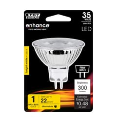 Feit Enhance MR16 GU5.3 LED Bulb Bright White 35 Watt Equivalence 1 pk