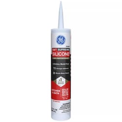 GE Supreme Clear Supreme Silicone Kitchen and Bath Caulk Sealant 10.1 oz