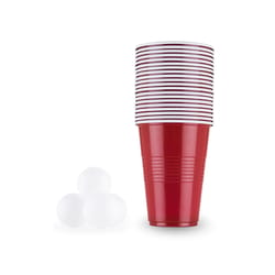 True Beer Pong Kit Red/White 24 pc