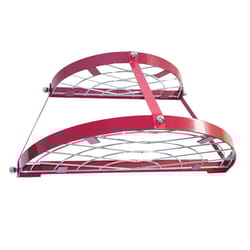 Range Kleen Red Stainless Steel Mounted Pot Rack 30 lb
