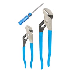 Channellock PermaLock 2 pc Carbon Steel Tongue and Groove Pliers Set 6.5 and 9.5 in. L