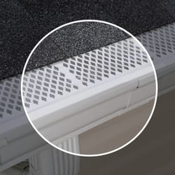 Amerimax 6 in. W X 36 in. L White Plastic Gutter Guard