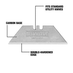 DeWalt Steel Heavy Duty Utility Blade 2-1/2 in. L 75 pk