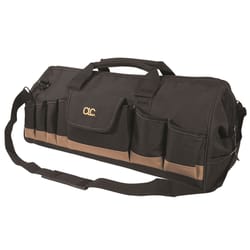 CLC 11 in. W X 12 in. H Polyester Tool Bag 32 pocket Black/Tan 1 pc