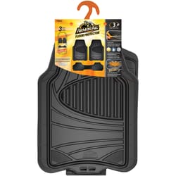 Armor All Black Rubber Auto Floor Mats 3 pk