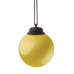 Xodus Innovations Yellow Plastic 6.25 in. H Patio Globe Outdoor Decoration