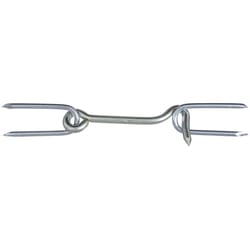 National Hardware 4 in. L Zinc-Plated Silver Steel Gate Hook w/Staples 1 pk