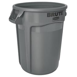 Rubbermaid Brute 32 gal Gray Plastic Garbage Can