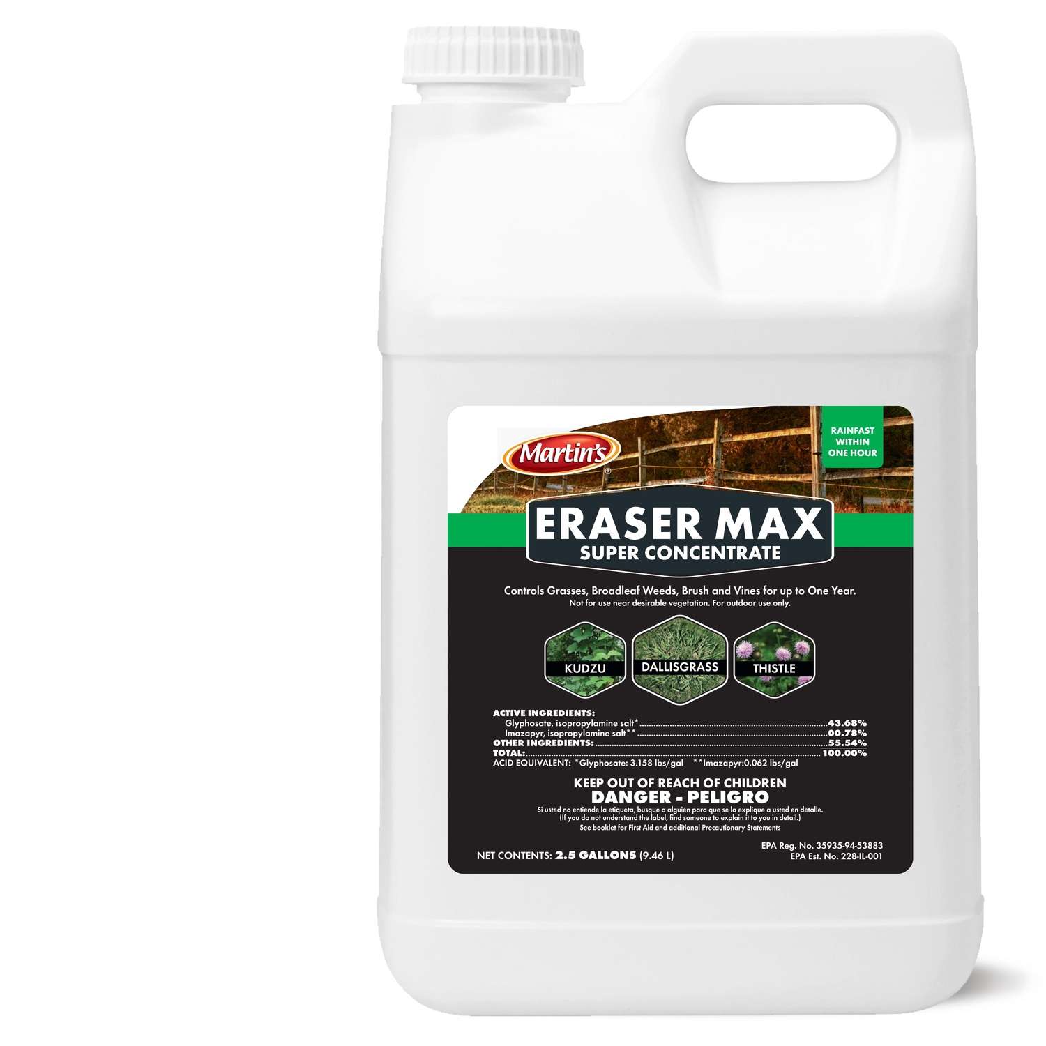 Martin's Eraser Max Vegetation Herbicide Concentrate 2.5 gal Ace Hardware