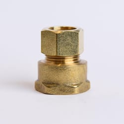 ATC 5/8 in. Compression X 3/4 in. D FPT Brass Coupling