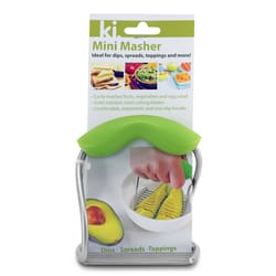 Kitchen Innovations Green Silicone/Stainless Steel Mini Masher