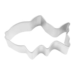 R&M International Corp International Corp 2 in. W X 3 in. L Fish Cookie Cutter Silver 1 pc