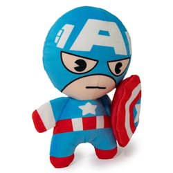 Buckle-Down Marvel Comics Multicolored Plush Kawaii Captain America Standing Pose Squeaky Dog Toy 1