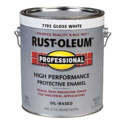Rust-Oleum  Professional  Gloss  White  Oil-Based  Alkyd  Protective Enamel  1 gal. 