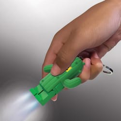 LEGO Plastic Green/Yellow Cactus Keychain Light