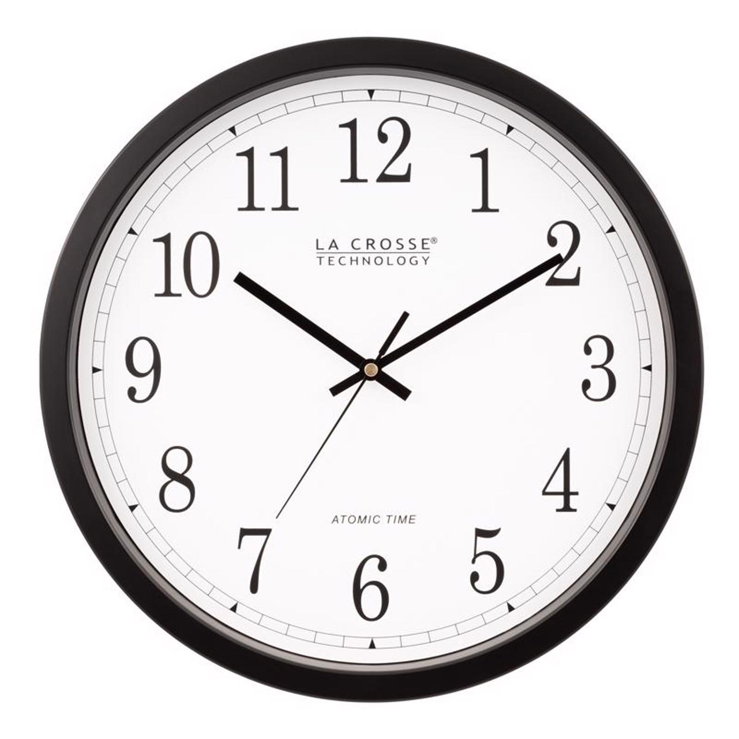 Photos - Wall Clock La Crosse Technology 14 in. L X 14 in. W Indoor Modern Analog Atomic Wall 