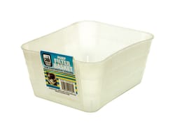 Dial 3-1/2 in. H X 6 in. W White Polyethylene Basket