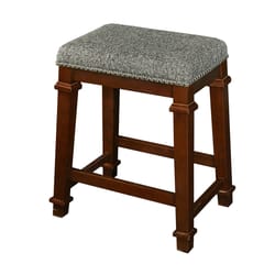 Linon Home Decor Brown Tweed Barstool 24 in.