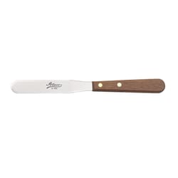Ateco Brown/Silver Stainless Steel/Wood Icing Spatula