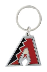 HILLMAN MLB Tempered Steel Silver Split Ring Keychain