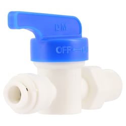 SharkBite 1/4 in. Push-Fit X 1/4 in. Push Polystyrene Straight Valve