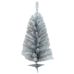 Celebrations Silver Christmas Tree Indoor Christmas Decor 24 in.