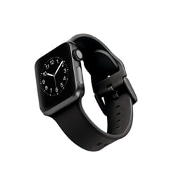 WITHit Unisex Smooth Black Apple Watch Band Silicone Water Resistant Size 6.5 Size 9.5