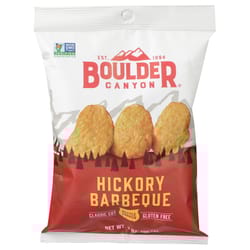 Boulder Canyon Hickory Barbeque Kettle Cooked Potato Chips 2 oz Pegged