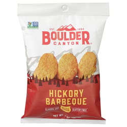 Boulder Canyon Hickory Barbeque Kettle Cooked Potato Chips 2 oz Pegged