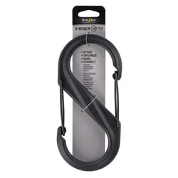 Nite Ize S-Biner 3.6 in. D Plastic Black Dual Carabiner Key Chain