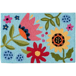 Jellybean 20 in. W X 30 in. L Multi-Color Fanciful Garden Polyester Accent Rug