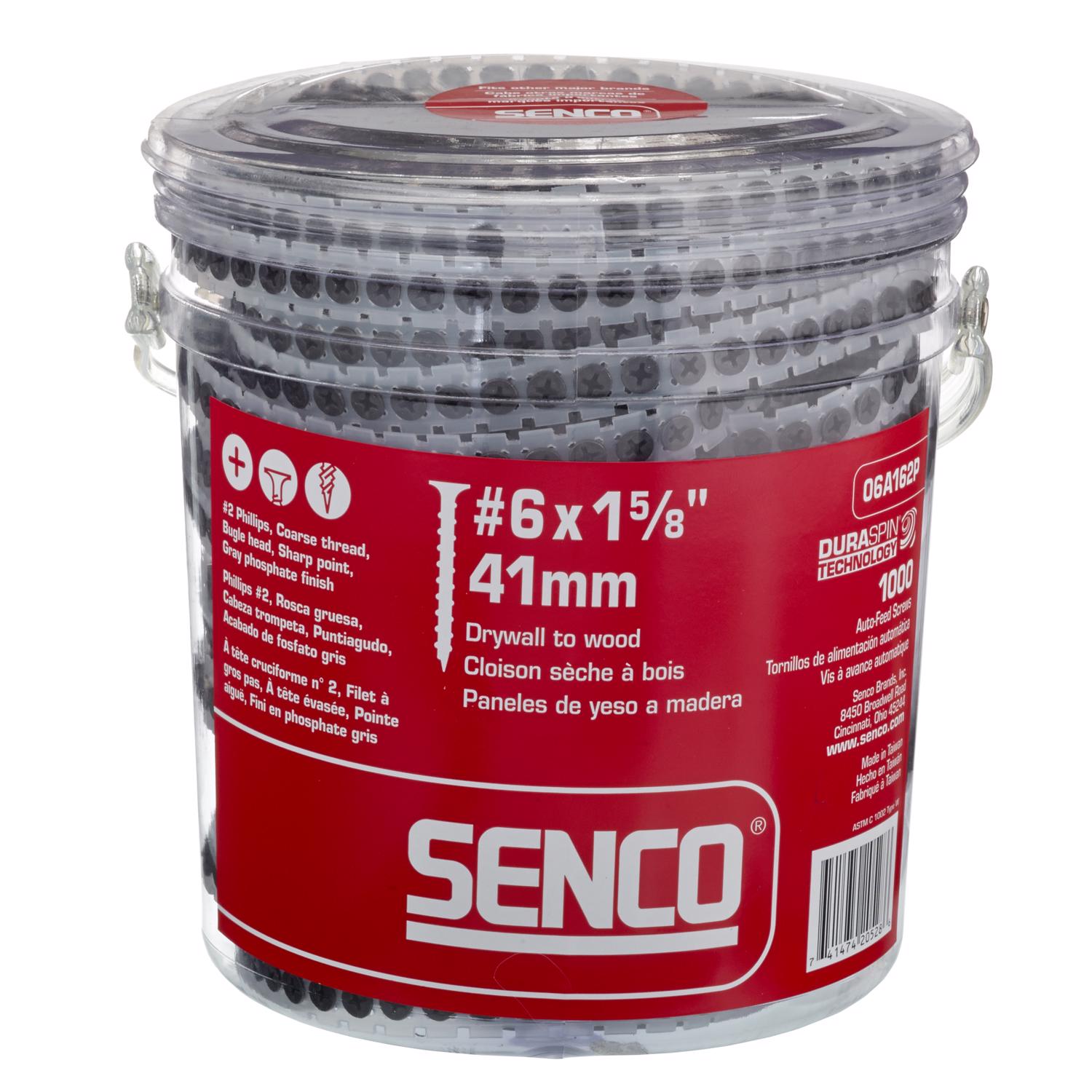 Photos - Nail / Screw / Fastener Senco DuraSpin No. 6 Sizes X 1-5/8 in. L Phillips Coarse Collated Drywall 