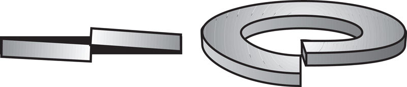 UPC 008236131932 product image for Hillman 1/4 in. Dia. Hot-Dipped Galvanized Steel Split Lock Washer 100 pk | upcitemdb.com