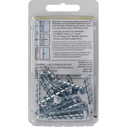 HILLMAN 3/16 in. D X 1-1/2 in. L Steel Pan Head Screw and Anchor 25 pc