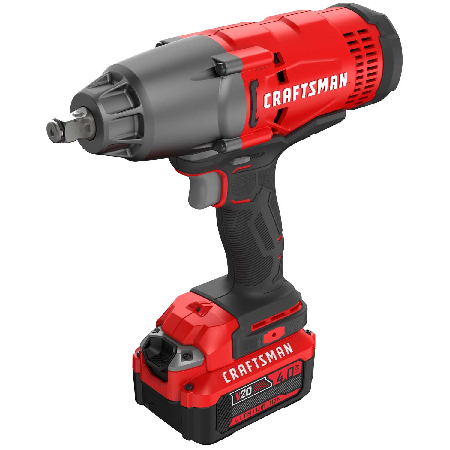 Craftsman 20V MAX 1/2 in. Cordless Impact Wrench Kit 20 volt 330 ft