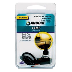 Jandorf 6 amps Single Pole Push Button Appliance Switch Black 1 pk