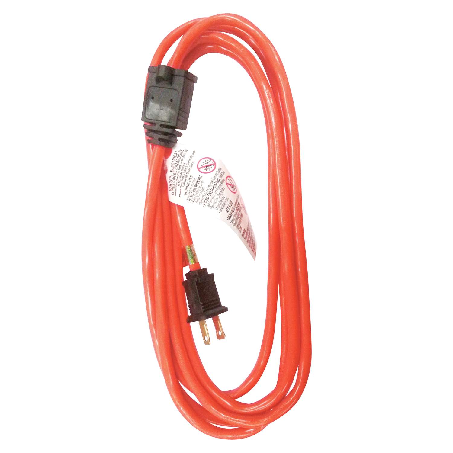 Ace Indoor and Outdoor 10 ft. L Orange Extension Cord 16/2