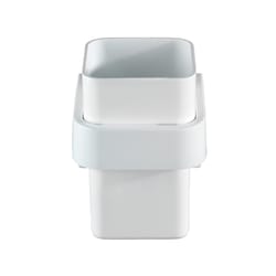 Wenko Static-Loc White Plastic Toothbrush Holder