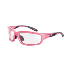 Crossfire Infinity Safety Glasses Clear Lens Pink Frame 1 pc