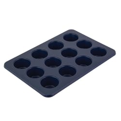 Kitchen Aid 11 in. W X 16 in. L Muffin Pan Ink Blue 1 pc